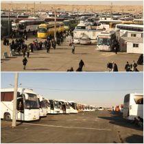 ۷۵ هزار نفر با ناوگان حمل و نقل اتوبوسی به مرز مهران سفر کردند