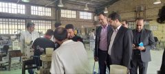 بازدید دوست محمدی رئیس سازمان مدیریت و برنامه ریزی استان ایلام از اداره کل آموزش فنی و حرفه ای استان