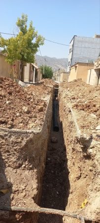 اجرای ۴۳ کیلومتری شبکه فاضلاب در پنج شهر استان ایلام طی ۶ ماهه نخست سال جاری