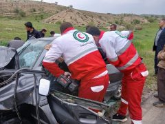 حادثه در محور سیمره: گزارش تصادف مرگبار با ۷ مصدوم و یک فوتی