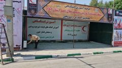 تکمیل زیرساخت‌ های فنی قرارگاه مرکزی جمعیت هلال احمر مهران در آستانه اربعین