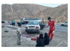 امدادرسانی هلال احمر ایلام به ۱۲ مصدوم در دو سانحه رانندگی محور شباب – حمیل