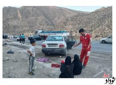 امدادرسانی هلال احمر ایلام به ۱۲ مصدوم در دو سانحه رانندگی محور شباب – حمیل