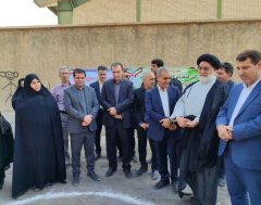 کلنگ احداث مرکز فرهنگی هنری ایوان به زمین زده شد