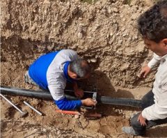 خط انتقال آب به روستای فجر از توابع بخش دشت عباس اجرا شد