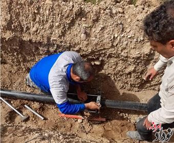 خط انتقال آب به روستای فجر از توابع بخش دشت عباس اجرا شد