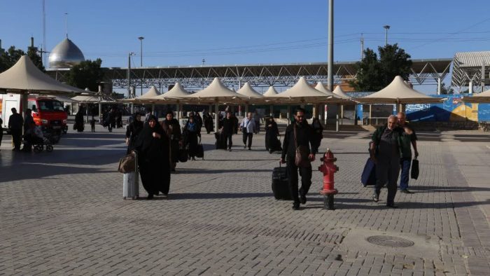 نظارت بر ناوگان حمل‌ونقل در مرز مهران همزمان بابازگشت زائران