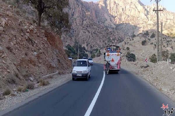 آغاز خط‌ کشی ۱۰۰۰ کیلومتر از راه های ایلام در آستانه اربعین