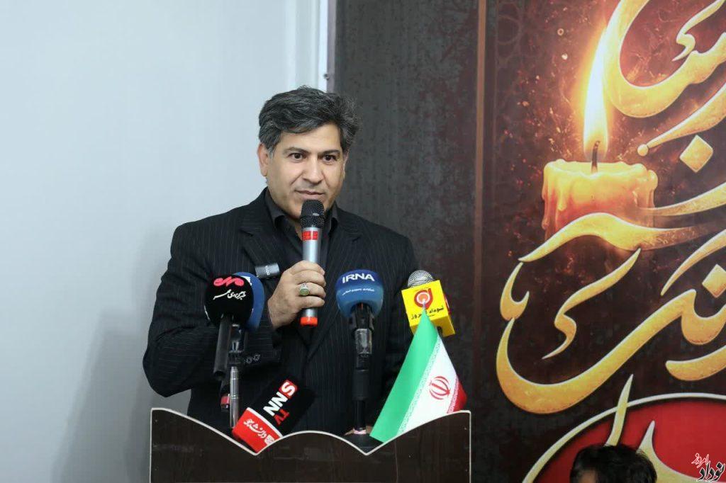 افتتاح قرارگاه رسانه ای اربعین در مهران با حضور نماینده ولی فقیه در استان و استاندار ایلام , مریم بالوی فیلی خبرنگار نودادامروز