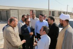 پیگیری روند اجرای پروژه ۵۰ واحدی طرح خانه امید مهران در بازدید معاونان بنیاد مسکن کشور