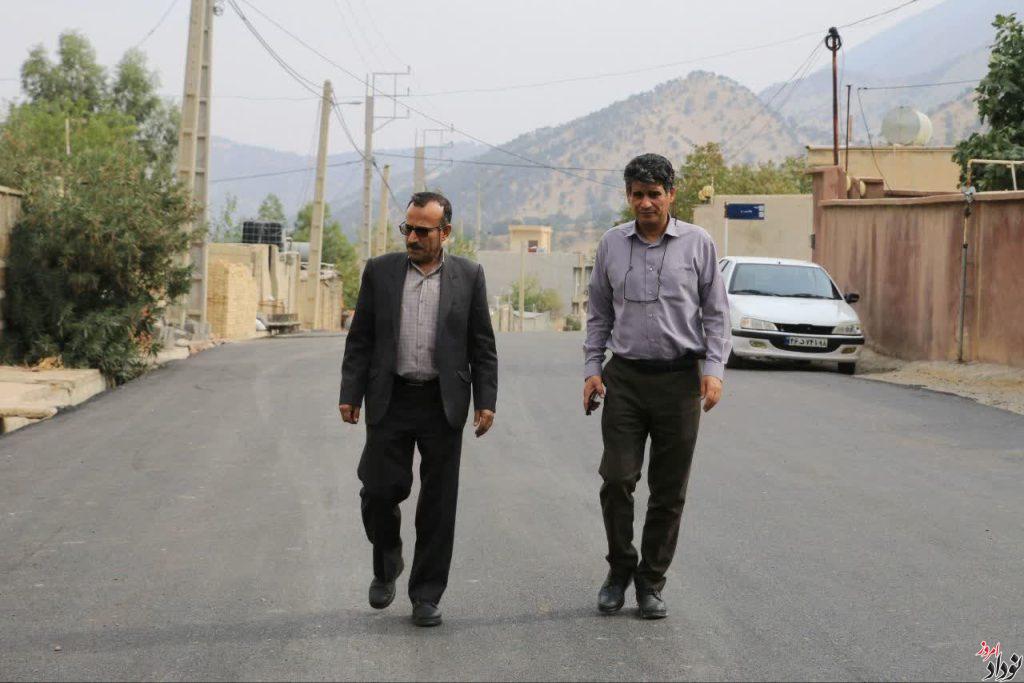 آسفالت ۲۲ هزار مترمربع از معابر پنج روستای بدره , مریم بالوی فیلی خبرنگار نودادامروز